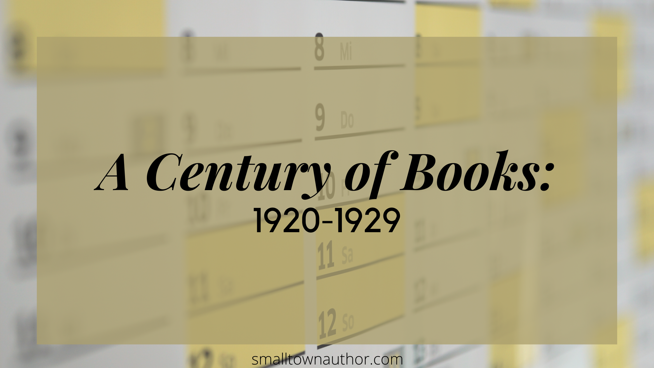A Century of Books: 1920-1929