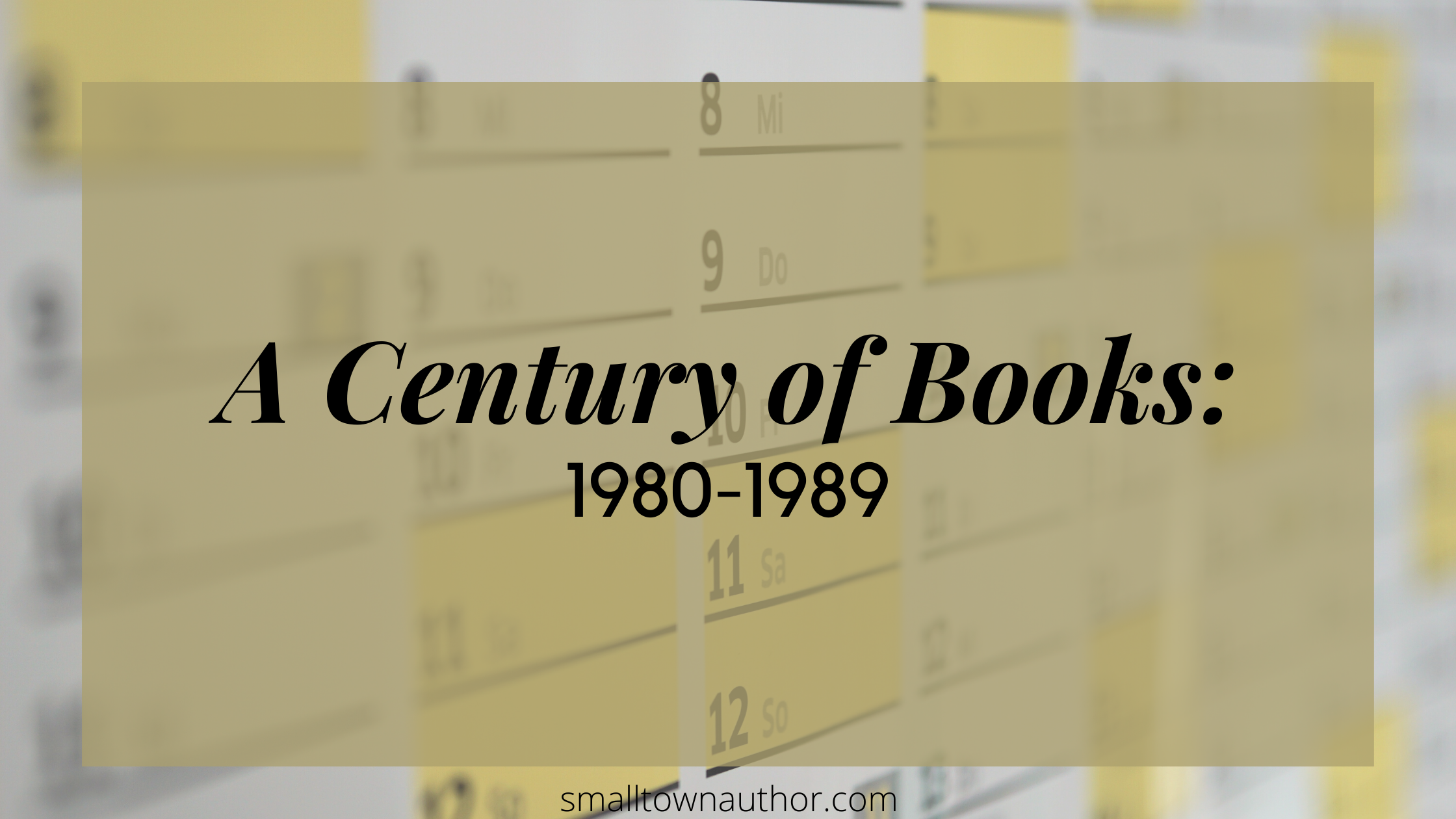 A Century of Books: 1980-1989